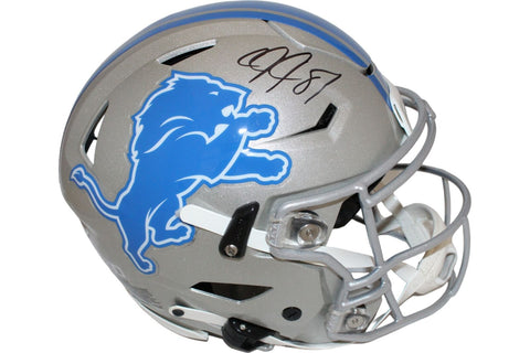 Calvin Johnson Autographed Detroit Lions Speedflex Helmet Beckett 44030