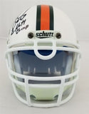 Russell Maryland "2x Natl Champ" Signed Miami Hurricanes Mini Helmet (JSA COA)