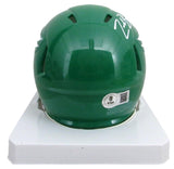 Zack Baun Signed/Autographed Kelly Green Speed Mini Helmet Eagles Beckett 198927