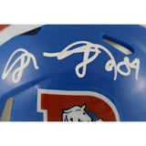 Shannon Sharpe Autographed Denver Broncos TB 75-96 Mini Helmet Beckett 50799
