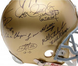 Notre Dame Fighting Irish Signed Legends Helmet w/6 Signatures-LE/88