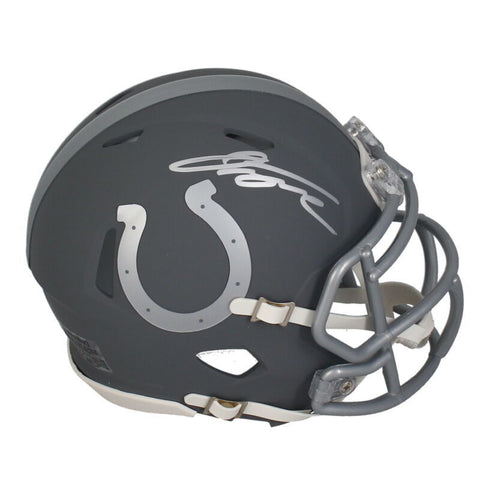 Jonathan Taylor Autographed Indianapolis Colts Slate Speed Mini Helmet Fanatics