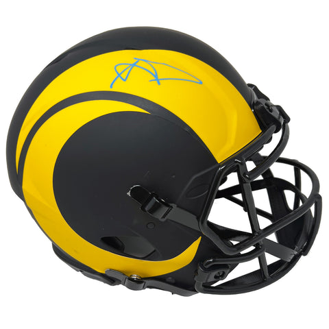 Aaron Donald Los Angeles Rams Signed Riddell Eclipse Speed Authentic Helmet BAS