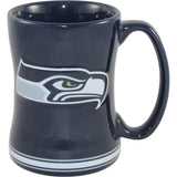 Seattle Seahawks 14oz Relief Mug Drink Ware New 12970