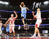 Ja Morant Signed 8x10 Memphis Grizzlies vs Chicago Bulls Photo BAS