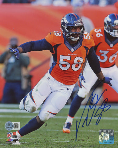 Broncos Von Miller Authentic Signed 8x10 Photo Autographed BAS #BR54820
