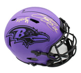 Steve Smith Sr Signed Baltimore Raven Speed Authentic Rave NFL Helmet - Agt 89