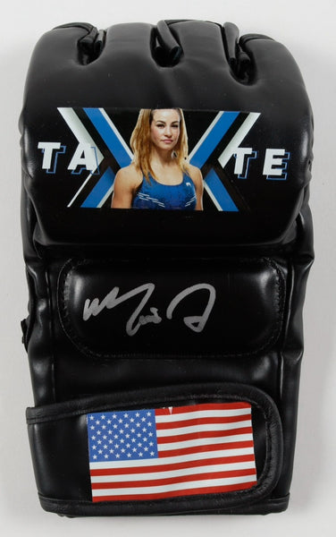 Miesha Tate Signed USA MMA Glove (Beckett) #10 Women's Bantamweight Rankings