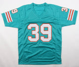 Larry Csonka Signed Miami Dolphins Jersey (Beckett) Super Bowl VIII Champ & MVP