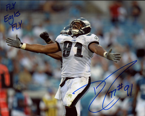 Darryl Tapp Autographed 39 Count Lot of 8x10 Photos Eagles Fly Eagles Fly 238273