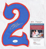 Christian Braun Signed Kansas Jayhawks (JSA COA) Denver Nuggets 2022 1st Rnd Pck