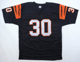 Ickey Woods Signed Bengals Jersey Inscribed "Get Some Cold Cuts Today" (Beckett)