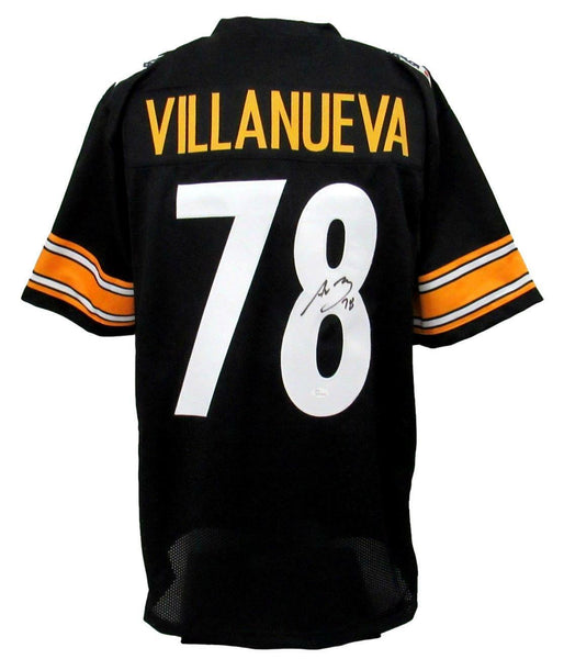 Alejandro Villanueva Signed Steelers Black Custom USA Football Jersey JSA 159407