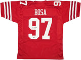 Nick Bosa San Francisco Signed Red Football Jersey BAS