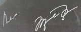 Muhammad Ali & Michael Jordan Authentic Signed & Framed 30x40 Canvas PSA & UDA