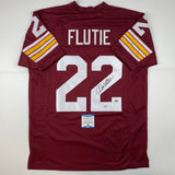 Autographed/Signed Doug Flutie Boston College Maroon Jersey Beckett COA
