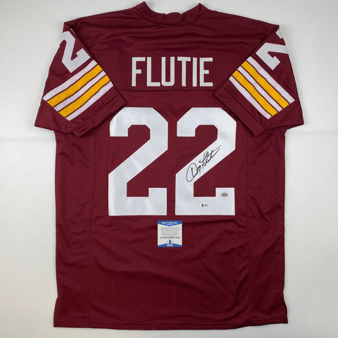 Autographed/Signed Doug Flutie Boston College Maroon Jersey Beckett COA