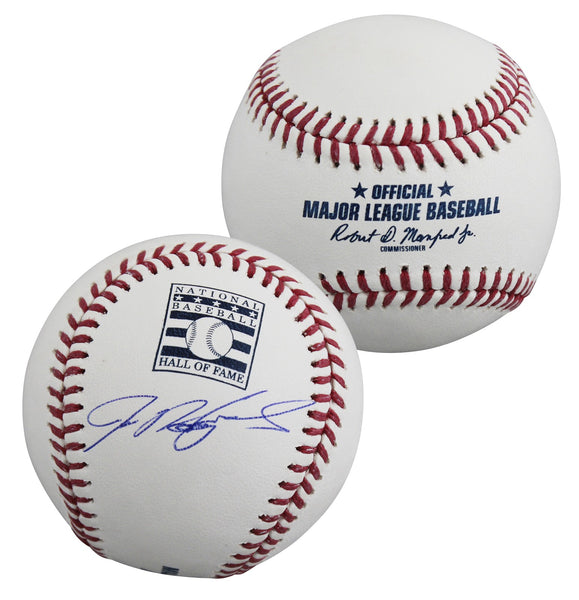 Rangers Ivan Rodriguez Signed Hall OF Fame Logo Oml Baseball BAS #BY103700