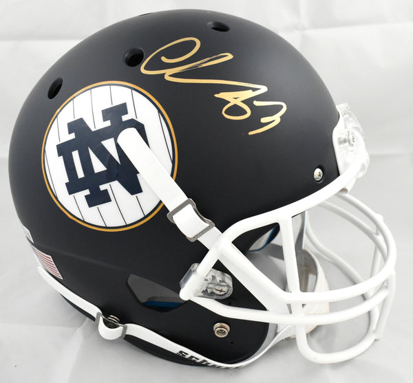 Chase Claypool Autographed Notre Dame Irish F/S Schutt Helmet - Beckett W Holo