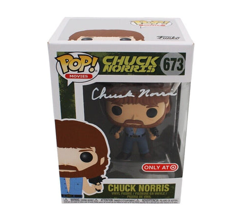 Chuck Norris Autographed/Signed Model #673 Funko Pop