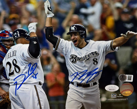 RYAN BRAUN / PRINCE FIELDER - Milwaukee Brewers - Signed 8x10 Photo #1 AUTO