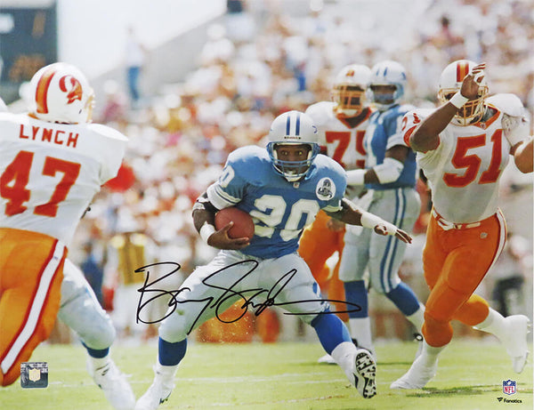 Barry Sanders Signed Detroit Lions Action vs Buccaneers 16x20 Photo - (SS COA)
