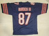 Luther Burden III Signed Bears Jersey (Beckett) Chicago 2025 2nd Round Pck / WR
