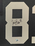 FRAMED OAKLAND RAIDERS TIM BROWN AUTOGRAPHED SIGNED JERSEY BECKETT HOLOGRAM