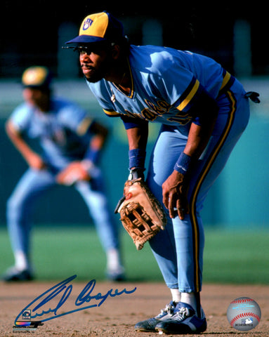 Brewers Infielder CECIL COOPER Signed 16x20 Photo #8 AUTO - 1982 World Series