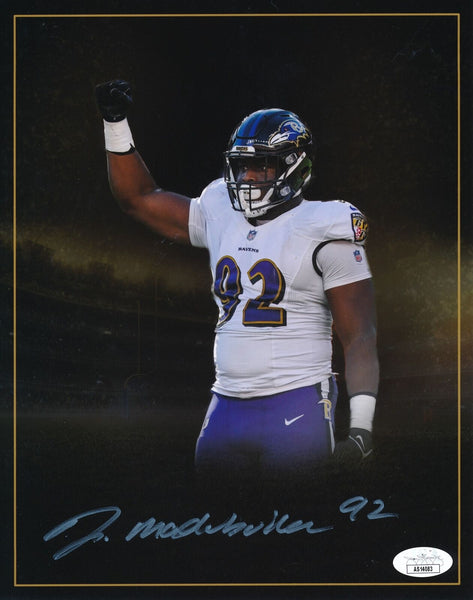 Justin Madubuike Autographed 8x10 Photo Baltimore Ravens JSA 186483