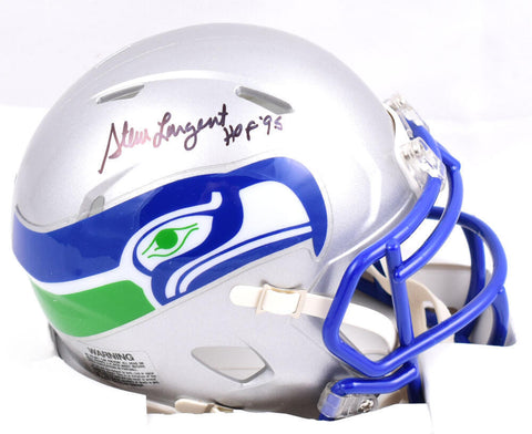 Steve Largent Autographed Seahawks 83-01 Speed Mini Helmet w/HOF-Beckett W Holo