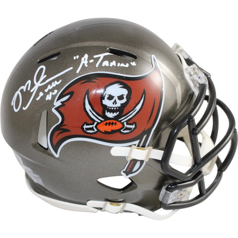 Mike Alstott Signed Tampa Bay Buccaneers TB Mini Helmet A Train Beckett 54117