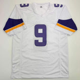 Autographed/Signed J.J. JJ McCarthy Minnesota White Jersey Beckett BAS COA