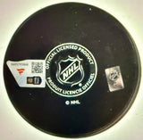 Bill Barber Signed Philadelphia Flyers Logo Puck Inscribed "HOF 90" (Fanatics)