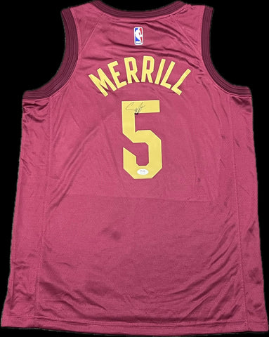 Sam Merrill Signed Jersey PSA Cleveland Cavaliers Autographed