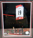 Joe Sakic Night Autographed ticket with Photo and Engraved Plaque (JSA COA)