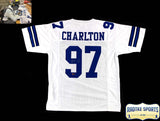 Taco Charlton Signed Dallas White Custom Jersey