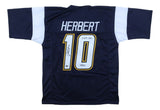 Justin Herbert Los Angeles Signed Navy Football Jersey 2020 NFL OROY BAS