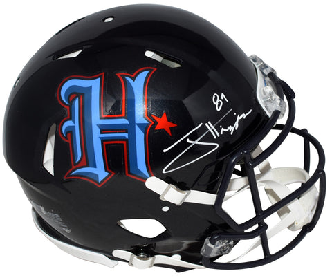 JAYDEN HIGGINS SIGNED HOUSTON TEXANS H-TOWN AUTHENTIC SPEED HELMET BECKETT