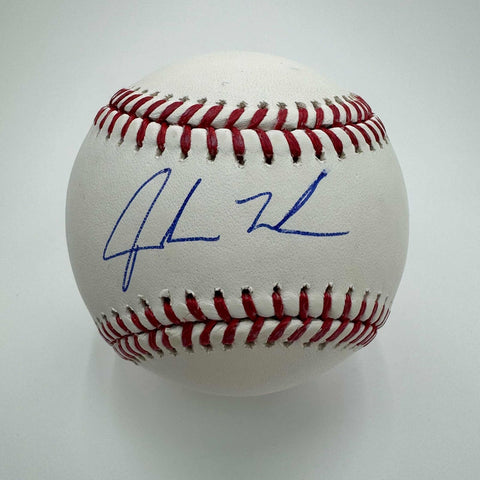 Autographed/Signed Jordan Walker Rawlings Official Major League Baseball BAS COA