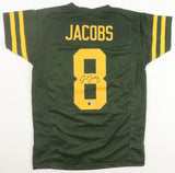 Josh Jacobs Signed Green Bay Packers Color Rush Jersey (Beckett) Alabama R.B.