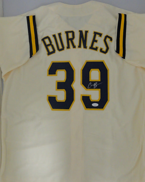 Brewers CY Young CORBIN BURNES Signed Custom Replica Cream Jersey AUTO - JSA