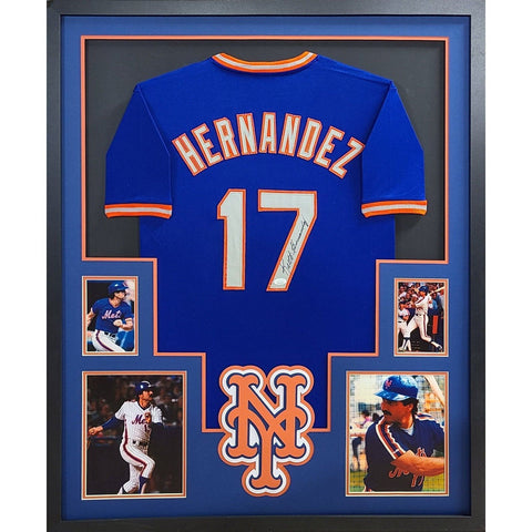 Keith Hernandez Autographed Signed Framed New York Mets Jersey JSA