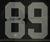 Brock Bowers Signed Las Vegas Raiders Framed Black Jersey