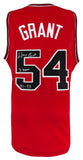 Horace Grant Signed Red Custom Basketball Jersey w/3 Peat 91-93 - (SCHWARTZ COA)