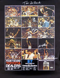 1978-79 NBA Champions Supersonics Auto Poster Photo 9 Sigs Fred Brown MCS 51052