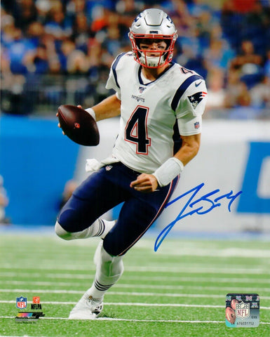 Jarrett Stidham New England Patriots Signed 8x10 Photo Rookie Season JSA