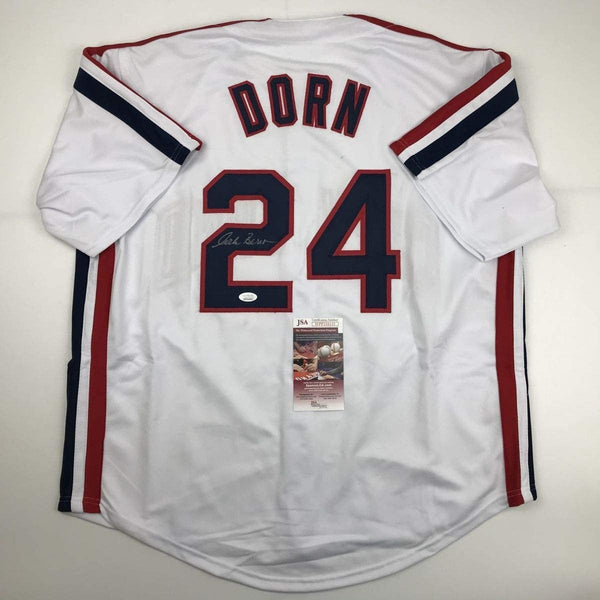 Signed CORBIN BERNSEN Roger Dorn Major League Movie Jersey JSA COA