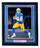 Justin Herbert Signed Framed 16x20 Chargers Powder Blue Spotlight Photo Fanatics
