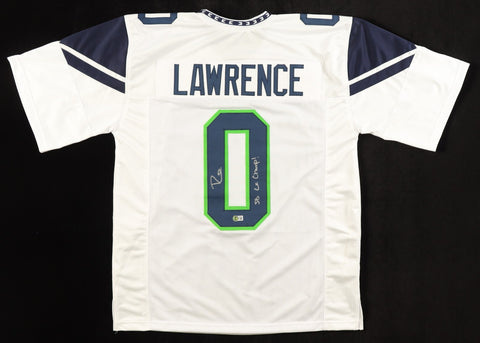 DeMarcus Lawrence Signed Seattle Seahawks Inscribed SB LX Champ Jersey / Beckett